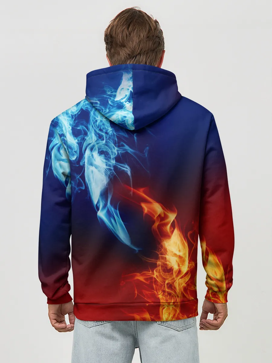 Худи мужской база хлопок / БИТВА ОГНЕЙ