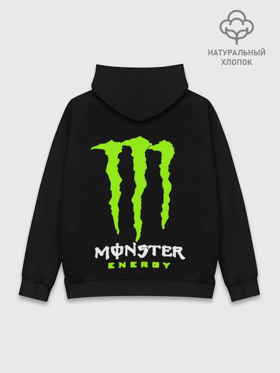 Худи мужской база хлопок / MONSTER ENERGY