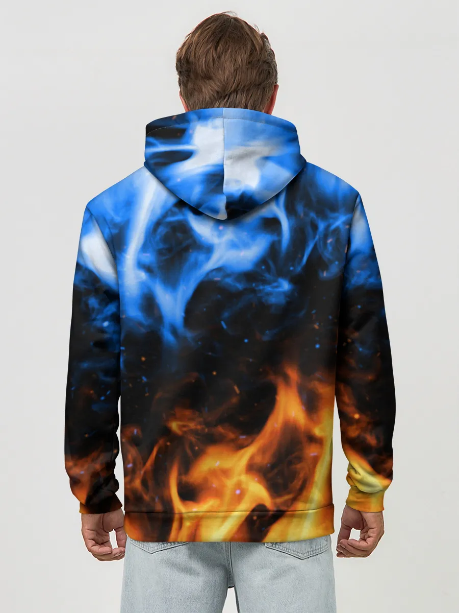 Худи мужской база хлопок / БИТВА ОГНЕЙ