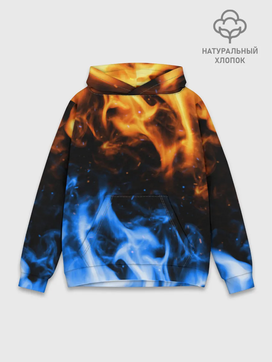 Худи мужской база хлопок / БИТВА ОГНЕЙ