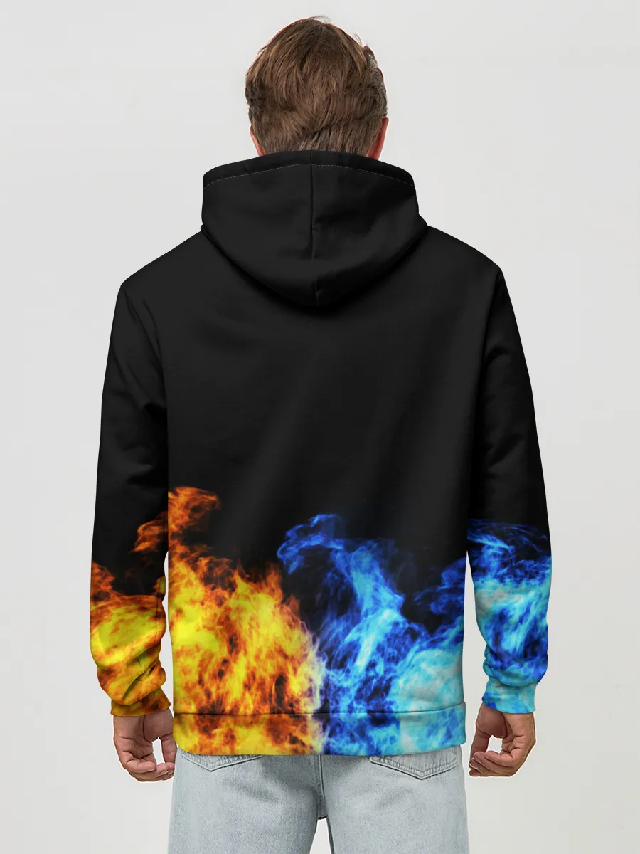 Худи мужской база хлопок / БИТВА ОГНЕЙ