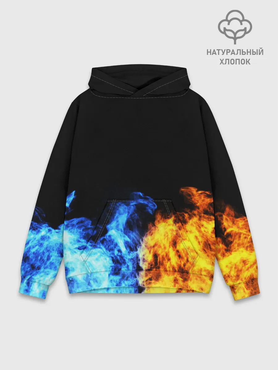 Худи мужской база хлопок / БИТВА ОГНЕЙ