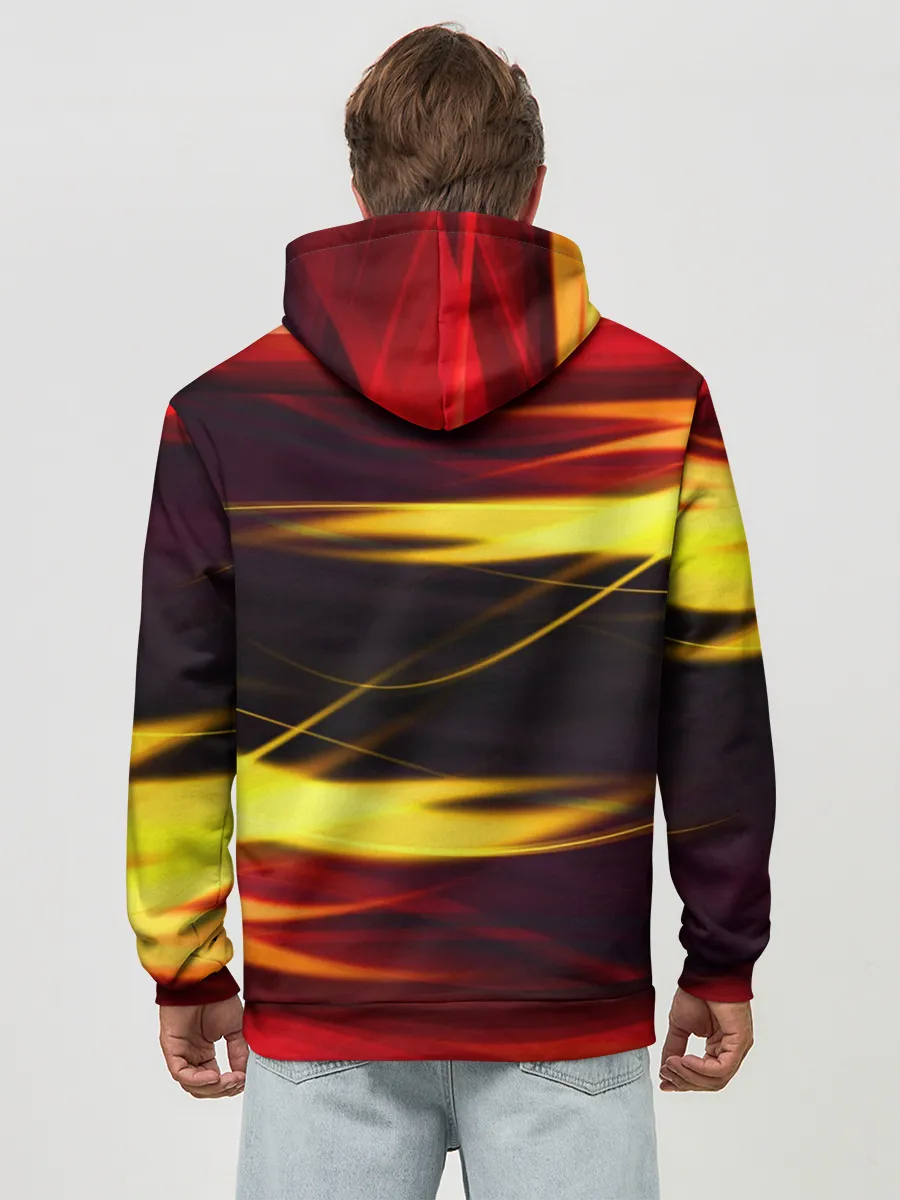 Худи мужской база хлопок / Языки Пламени