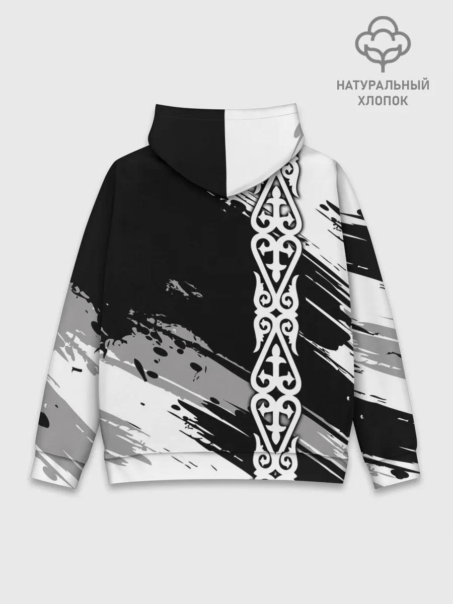 Худи мужской база хлопок / Форма Казахстан