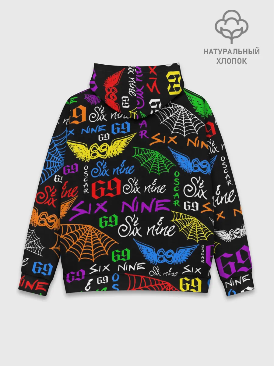 Худи мужской база хлопок / 6IX9INE