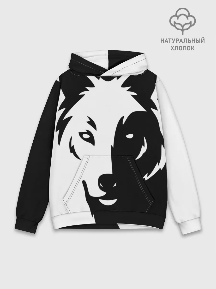 Худи мужской база хлопок / Зверь