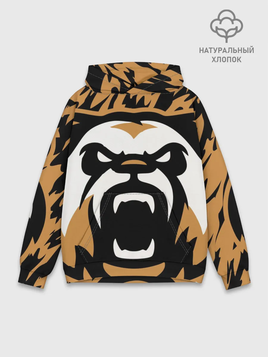 Худи мужской база хлопок / Зверь