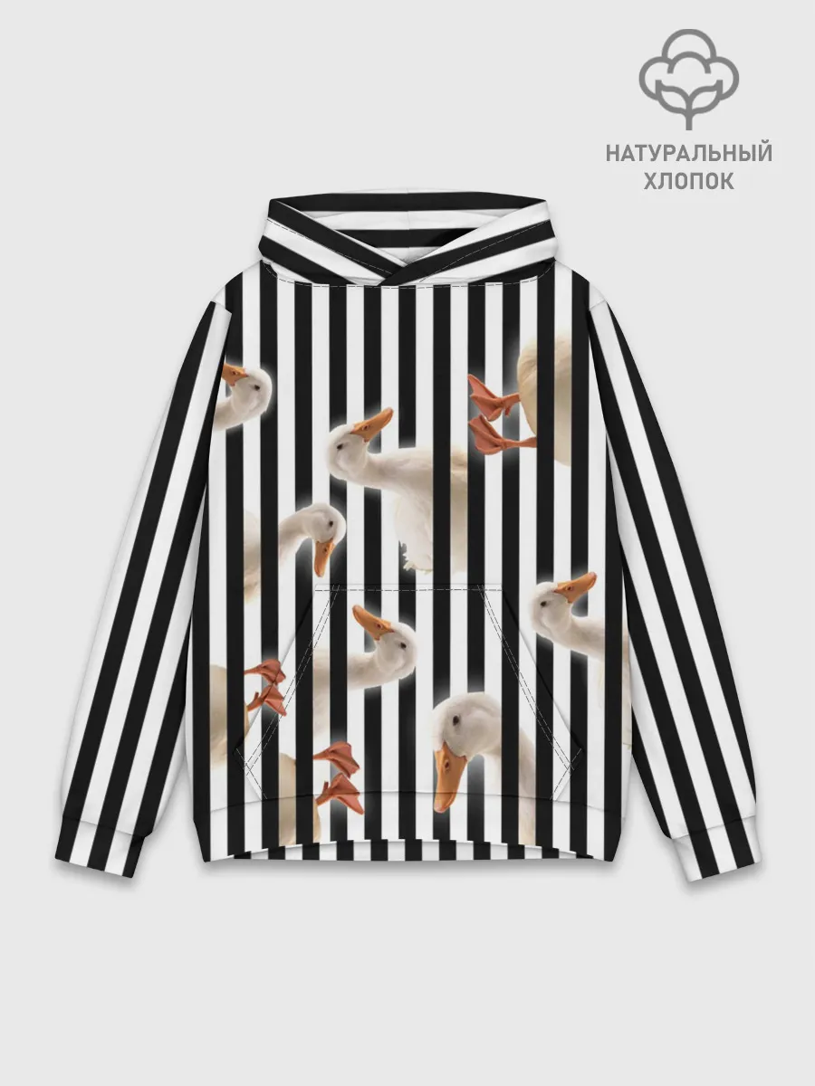 Худи мужской база хлопок / Гуси