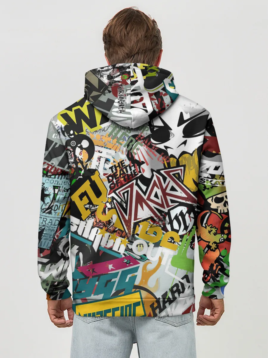 Худи мужской база хлопок / Стикеры