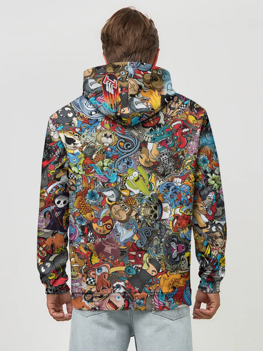 Худи мужской база хлопок / Стикеры