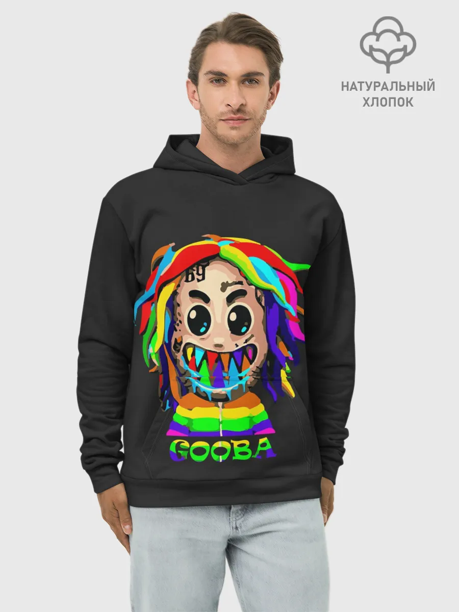 Худи мужской база хлопок / 6IX9INE