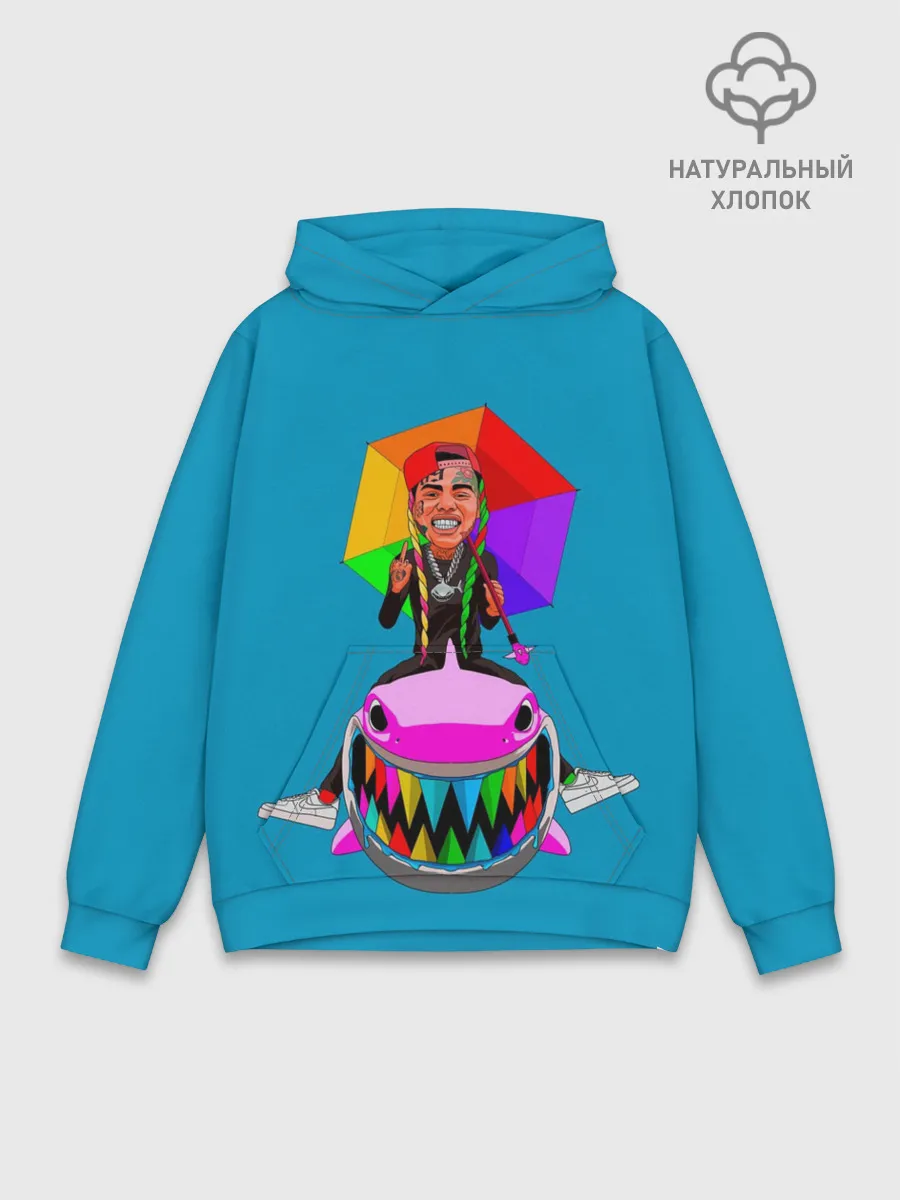 Худи мужской база хлопок / 6IX9INE