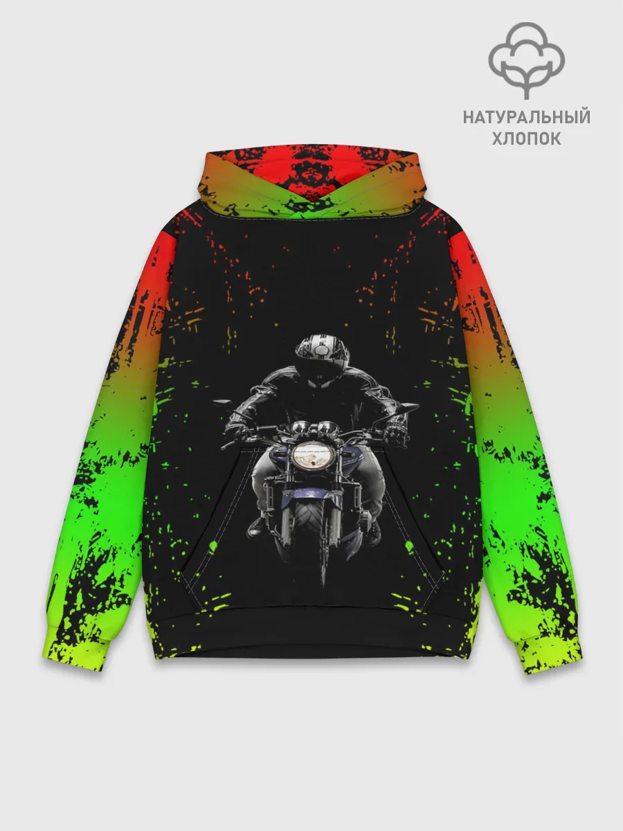 Худи мужской база хлопок / МОТОЦИКЛЫ