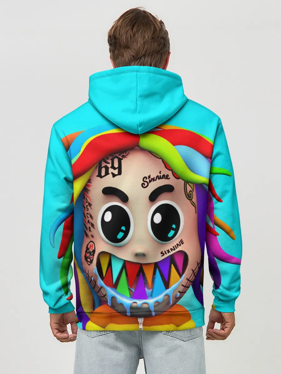 Худи мужской база хлопок / 6IX9INE