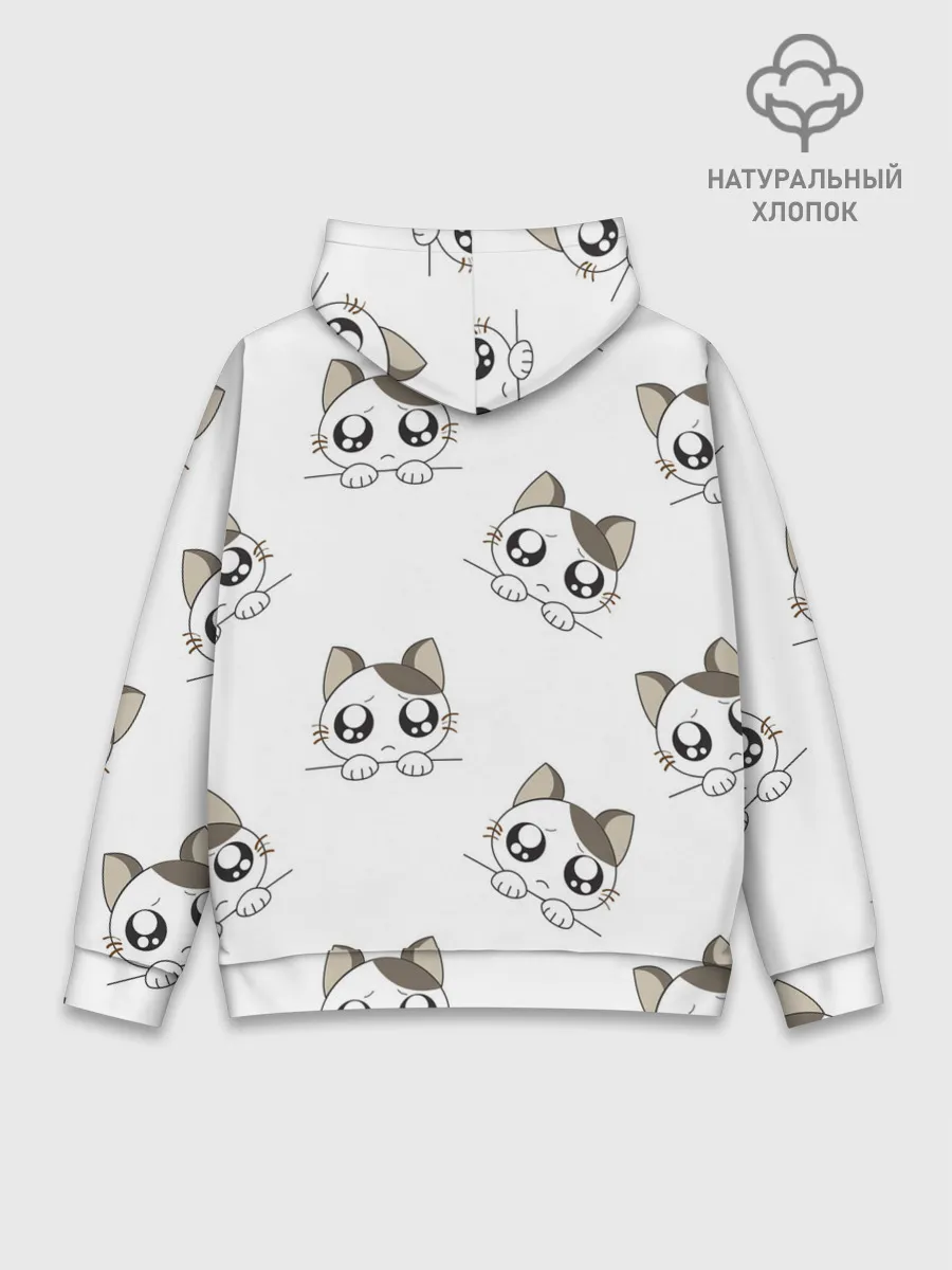 Худи мужской база хлопок / Котята