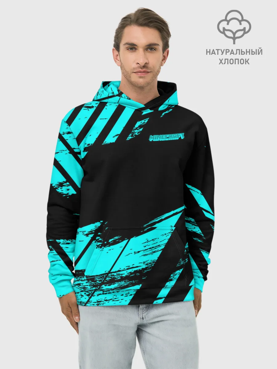 Худи мужской база хлопок / Minecraft