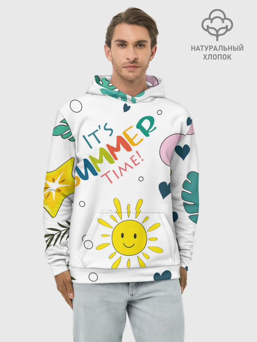 Худи мужской база хлопок / summer time