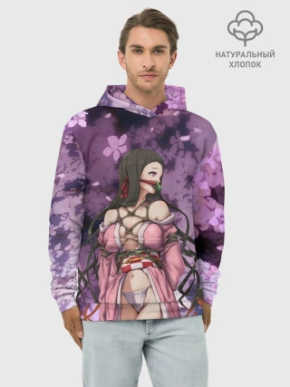 Худи мужской база хлопок / Незуко