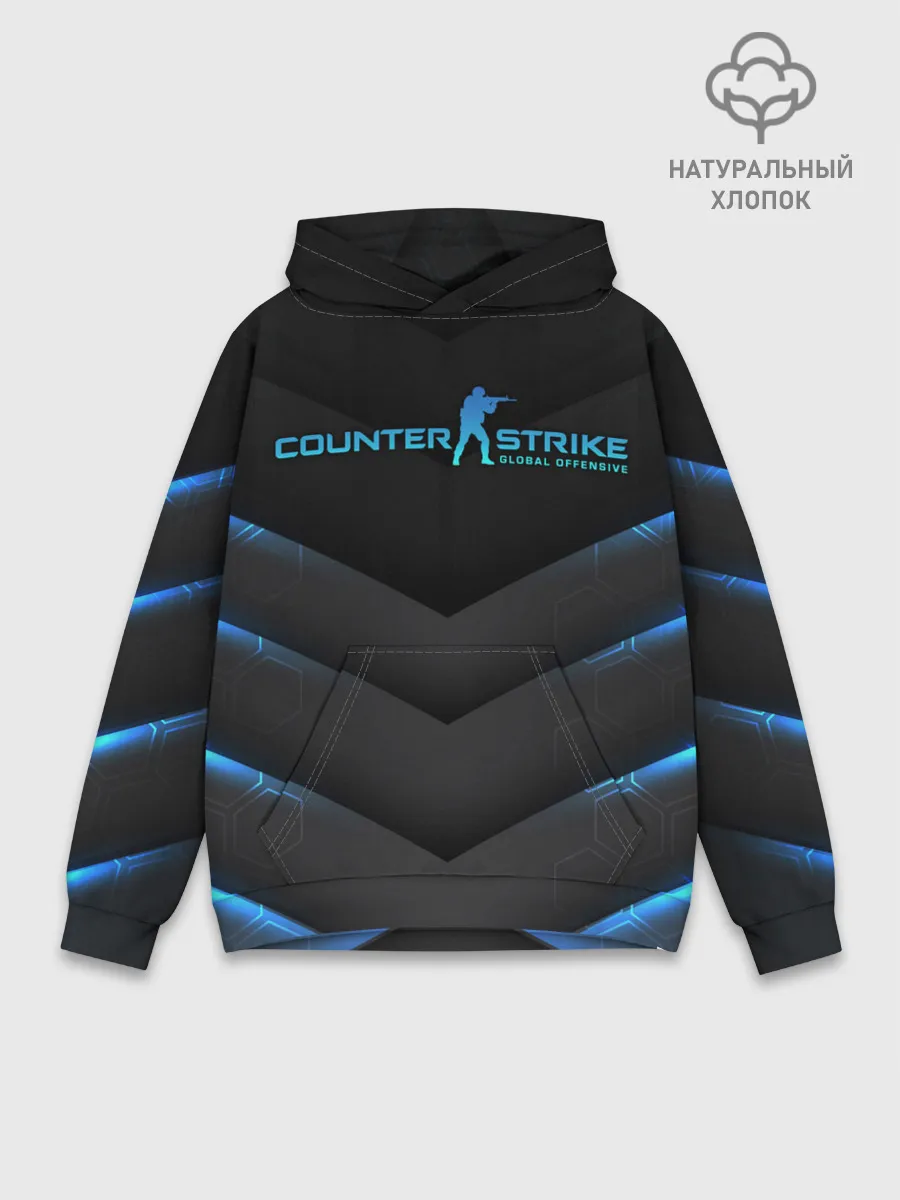 Худи мужской база хлопок / Counter-Strike
