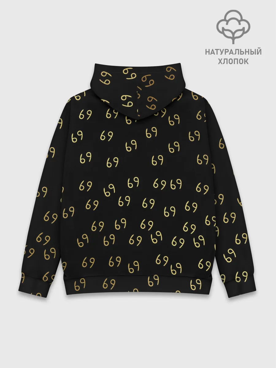Худи мужской база хлопок / 6ix9ine Gold