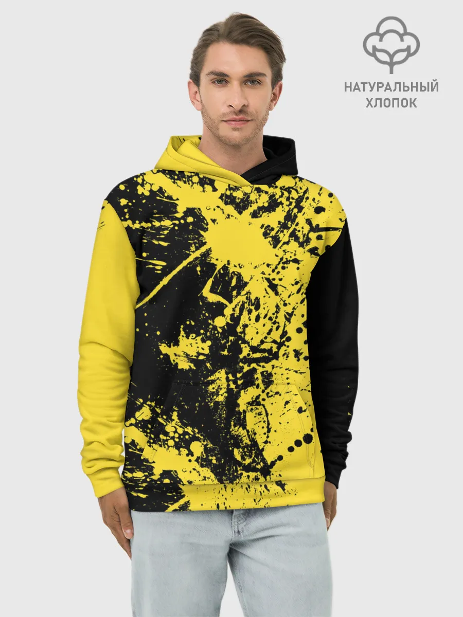 Худи мужской база хлопок / Ночное солнце