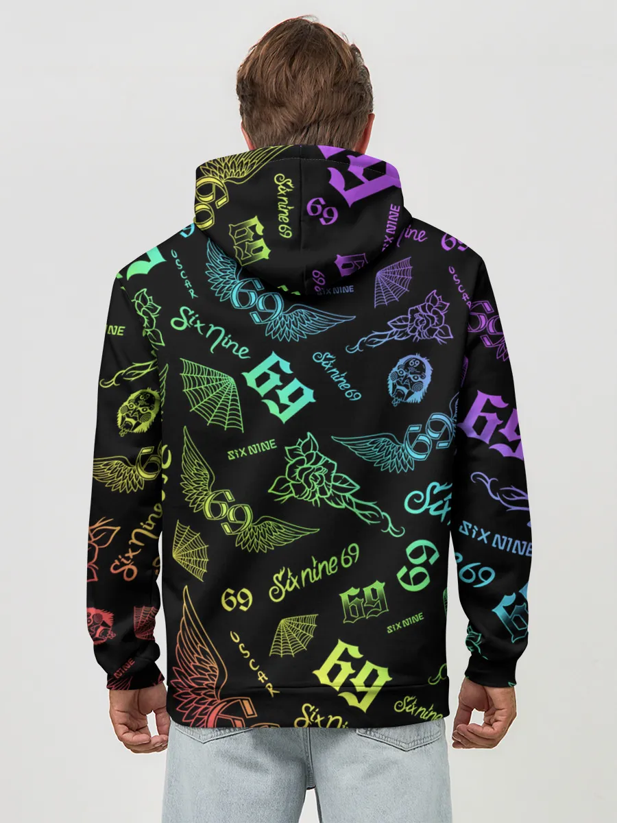 Худи мужской база хлопок / 6IX9INE