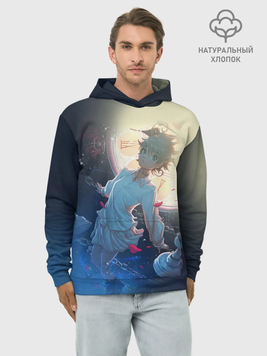 Худи мужской база хлопок / Yakusoku no Neverland