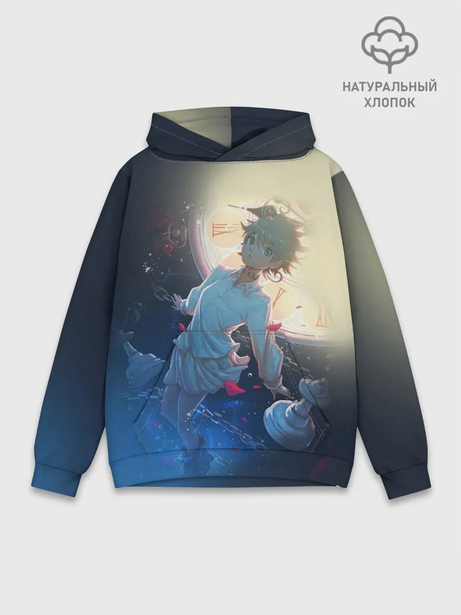 Худи мужской база хлопок / Yakusoku no Neverland