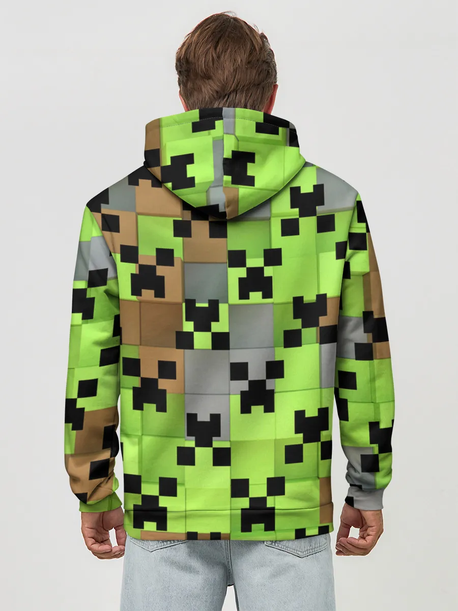 Худи мужской база хлопок / Minecraft.