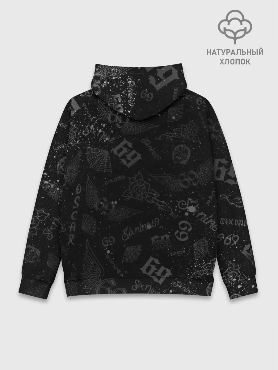 Худи мужской база хлопок / 6IX9INE
