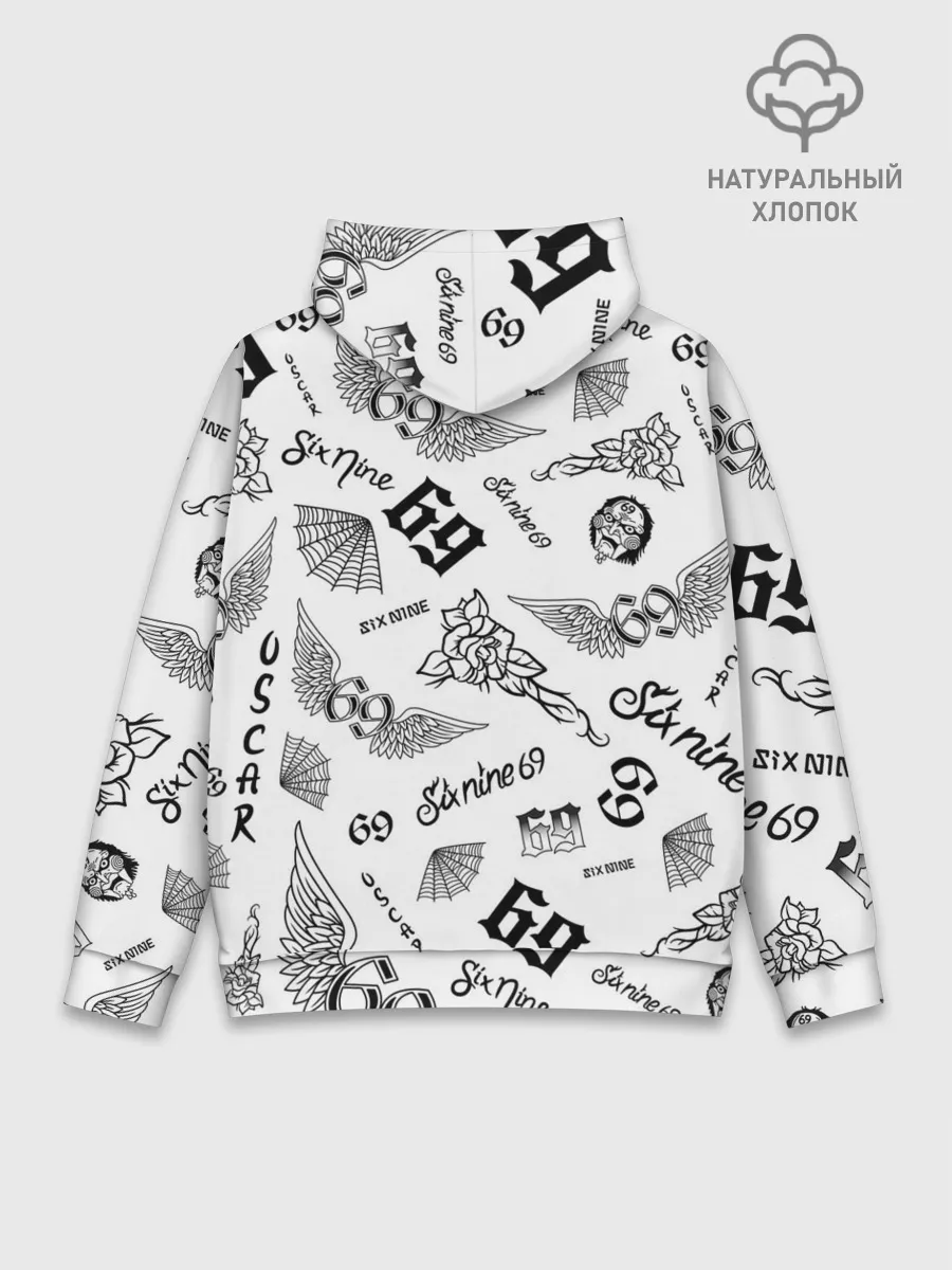 Худи мужской база хлопок / 6IX9INE