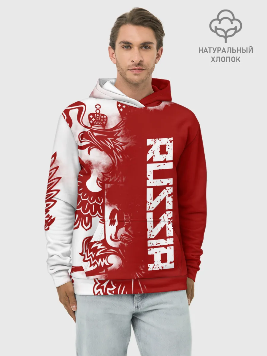 Худи мужской база хлопок / Russia