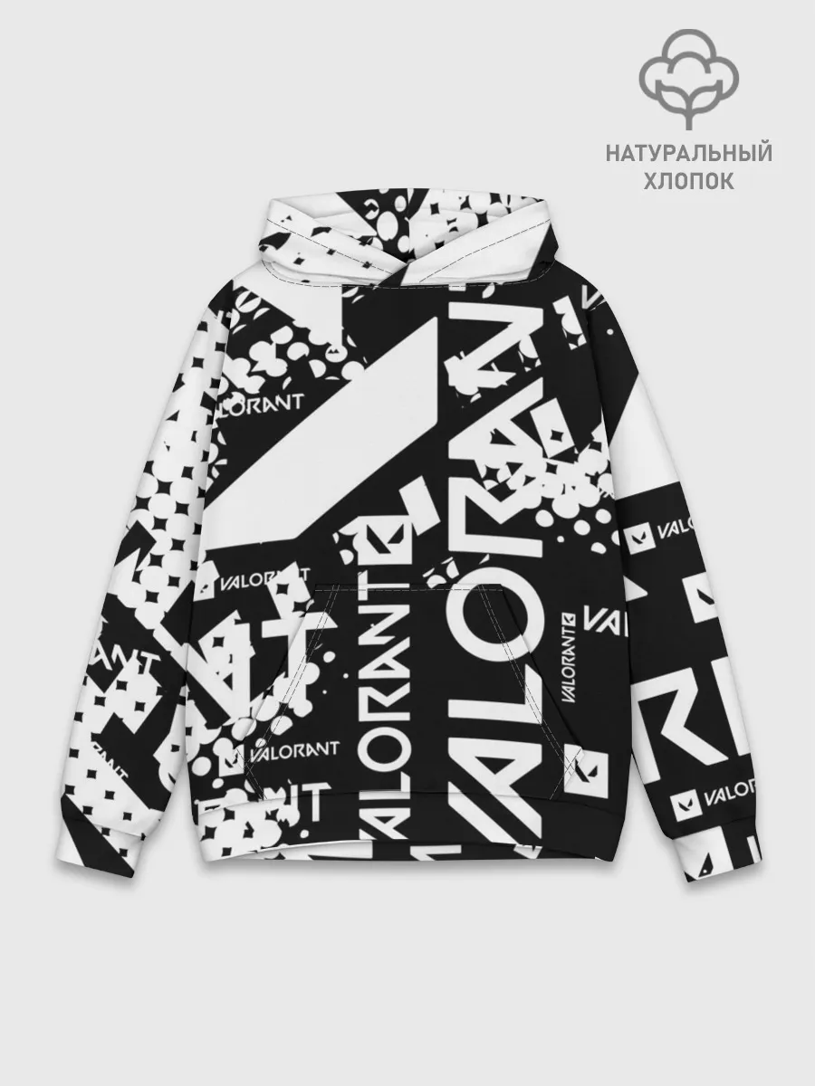 Худи мужской база хлопок / Valorant