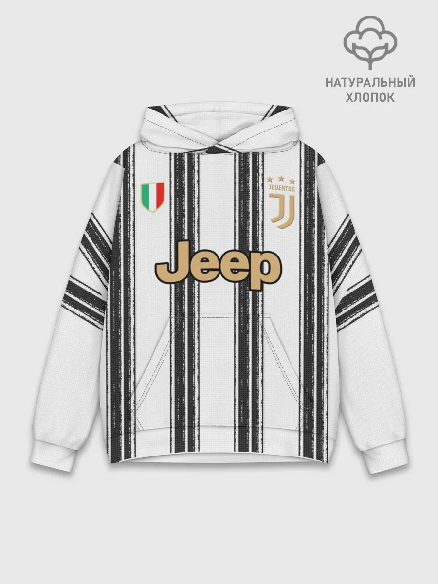 Худи мужской база хлопок / Juventus home 20-21