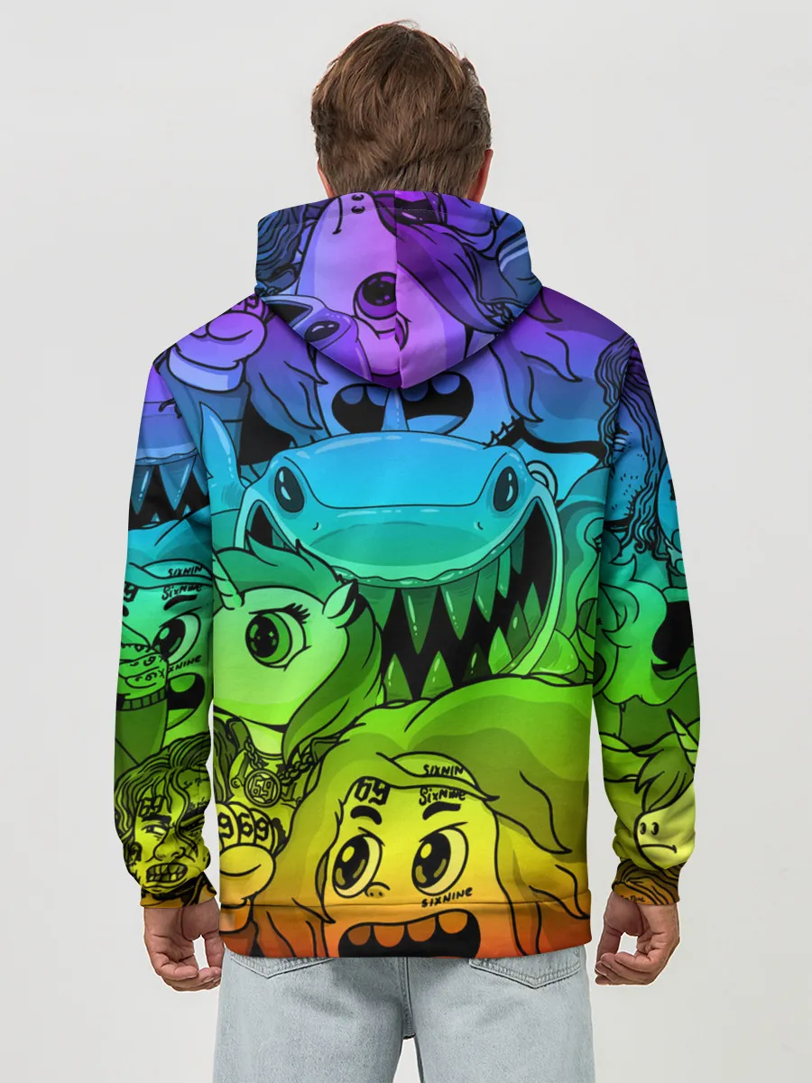 Худи мужской база хлопок / 6IX9INE