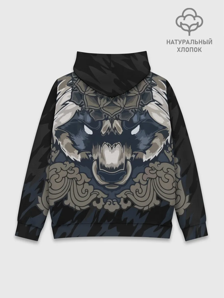 Худи мужской база хлопок / Зверь
