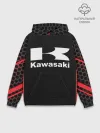 Худи мужской база хлопок / KAWASAKI | КАВАСАКИ