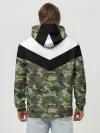 Худи мужской база хлопок / Россия камуфляж
