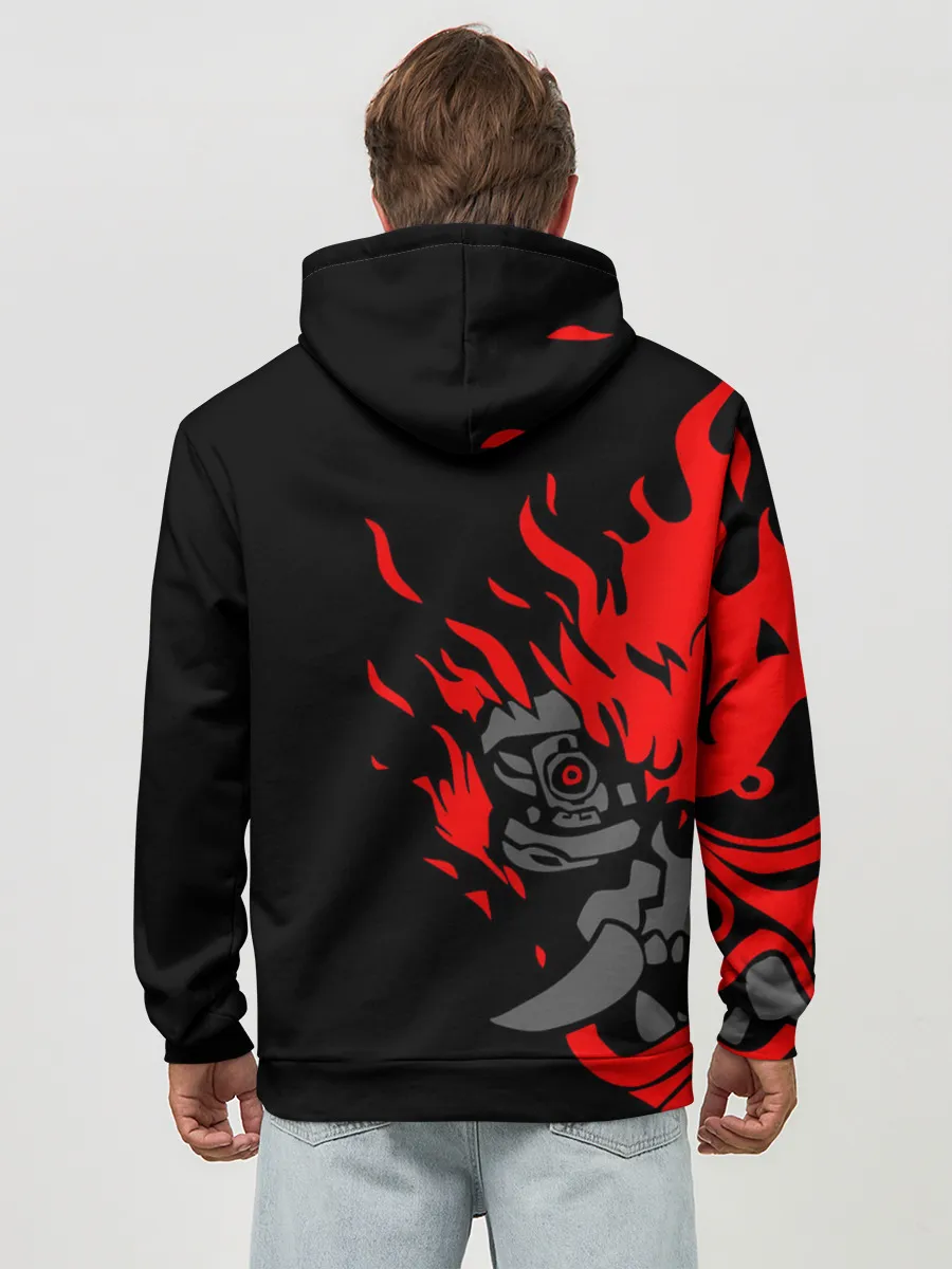 Худи мужской база хлопок / CYBERPUNK 2077 SAMURAI | САМУРАЙ