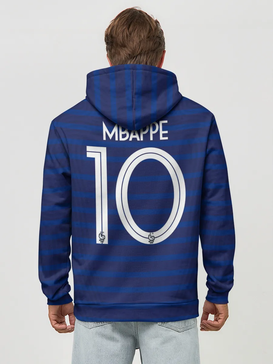 Худи мужской база хлопок / Mbappe home EURO 2020