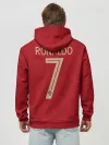 Худи мужской база хлопок / Ronaldo home EURO 2020