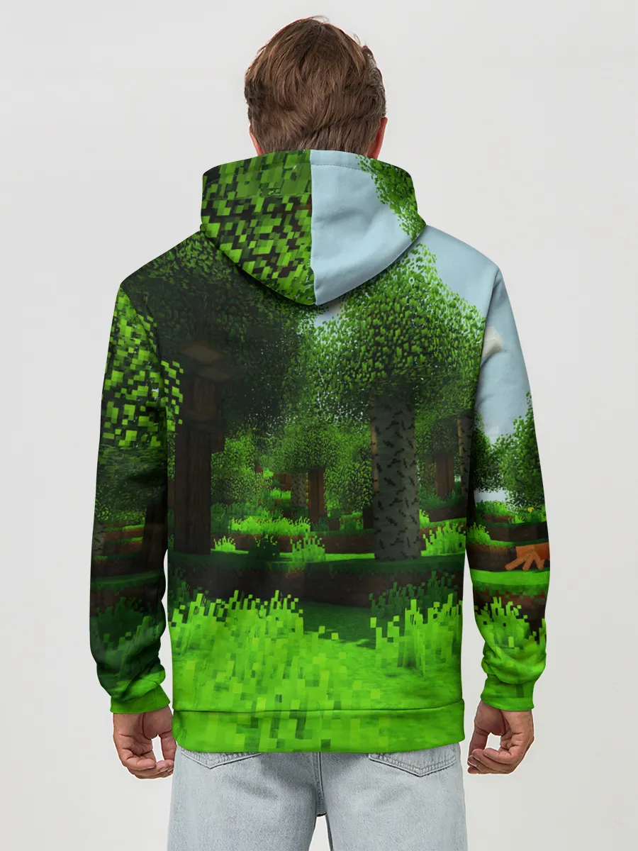 Худи мужской база хлопок / МАЙНКРАФТ