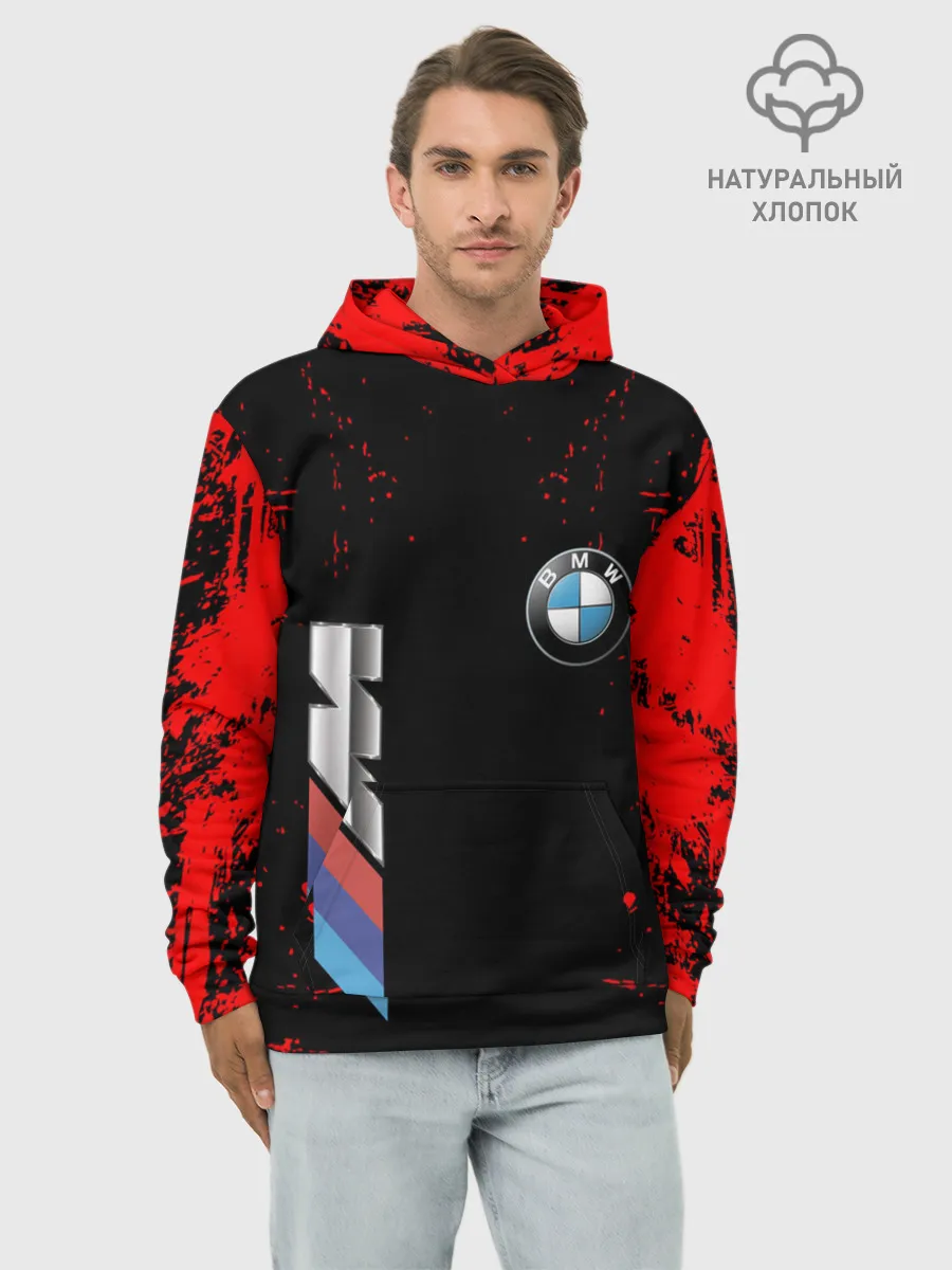 Худи мужской база хлопок / BMW