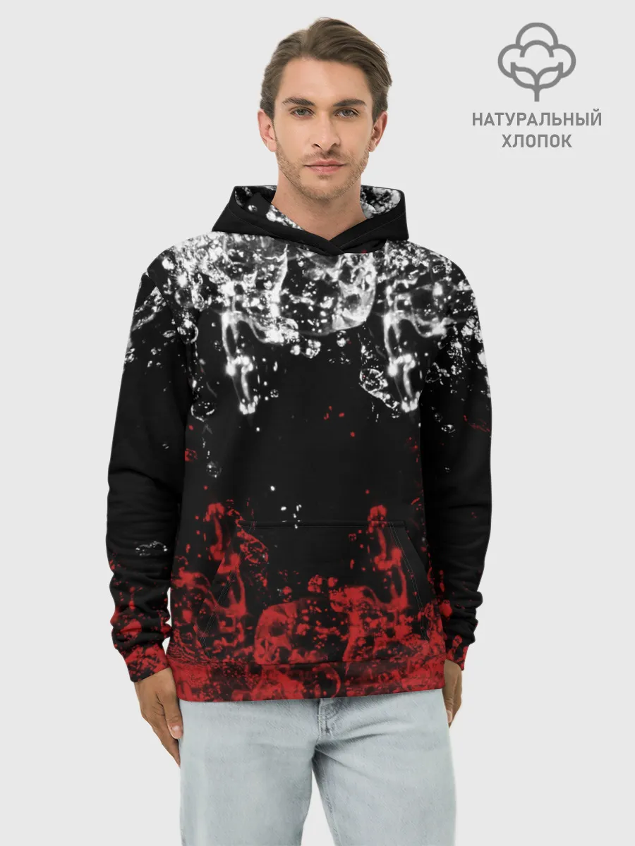 Худи мужской база хлопок / БРЫЗНИ ВОДЫ.