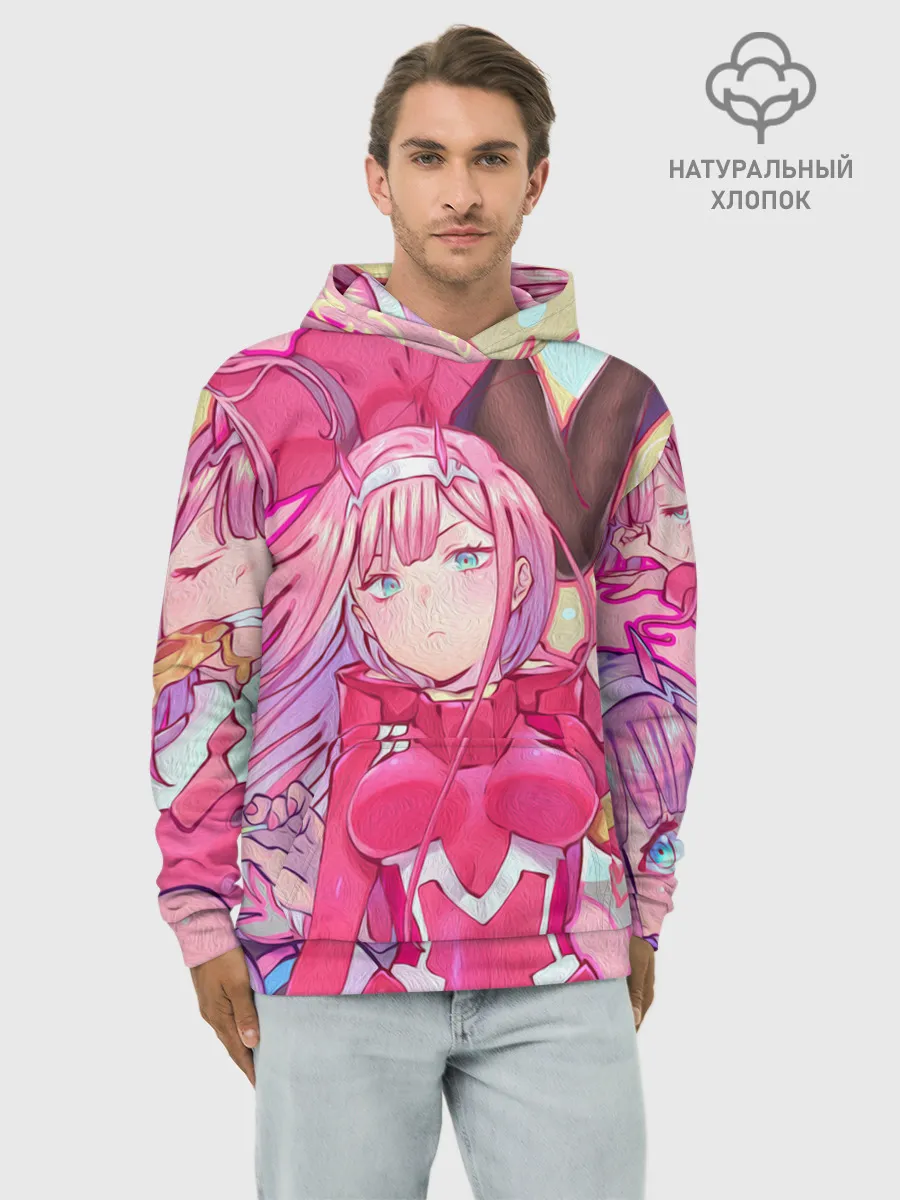 Худи мужской база хлопок / ноль два разная