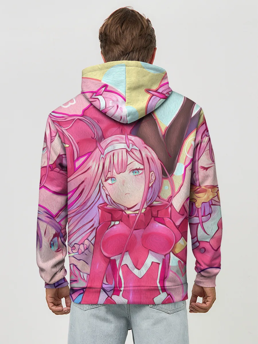 Худи мужской база хлопок / ноль два разная