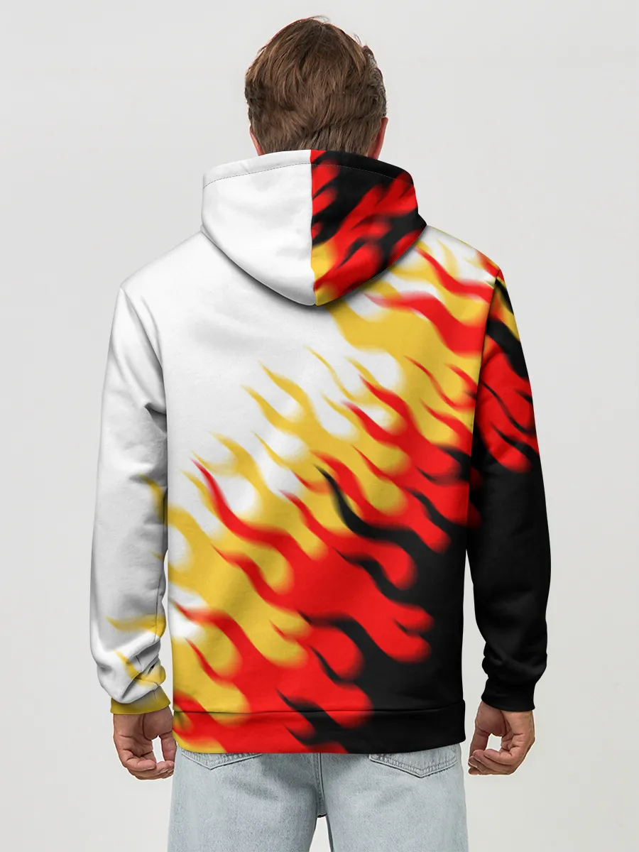 Худи мужской база хлопок / ОГОНЬ.