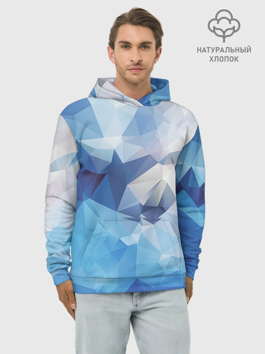 Худи мужской база хлопок / Абстракция
