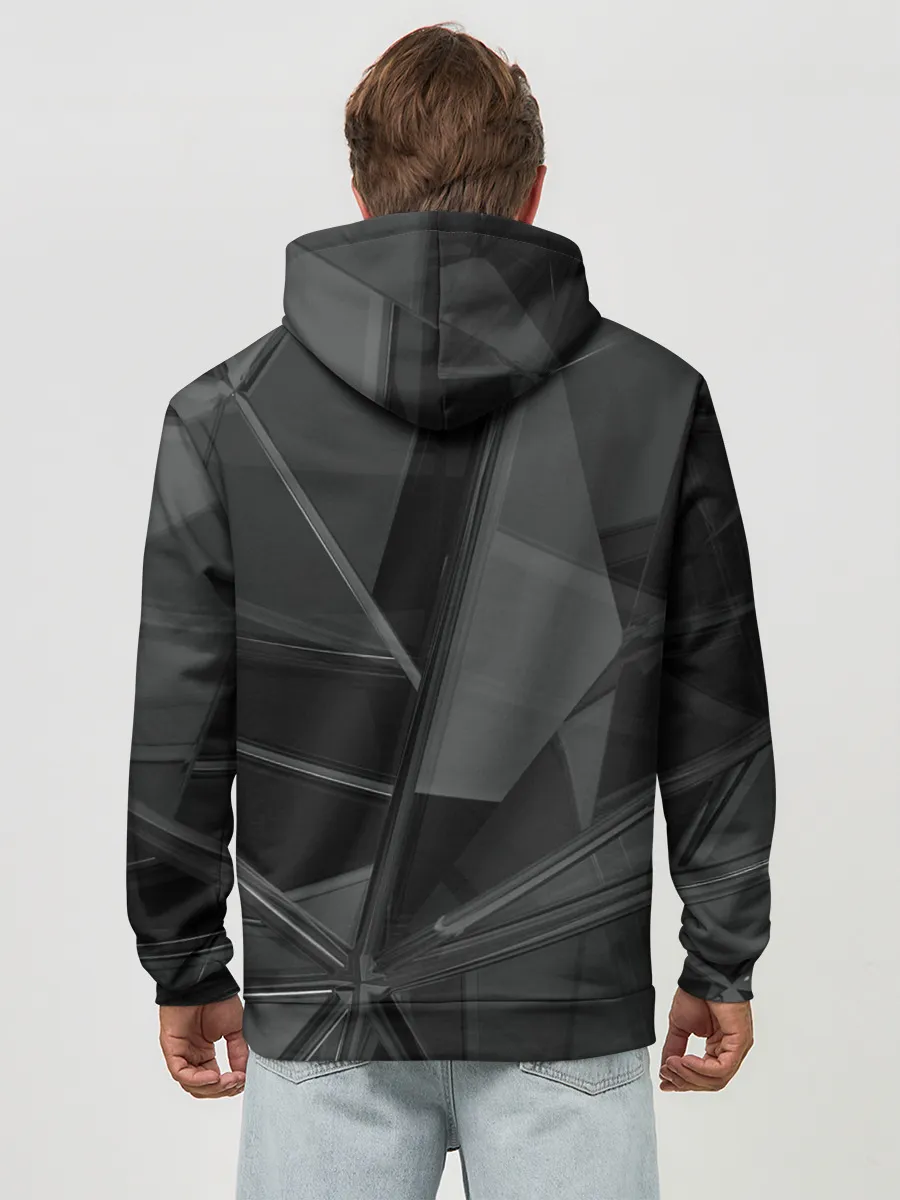 Худи мужской база хлопок / Stone | Black