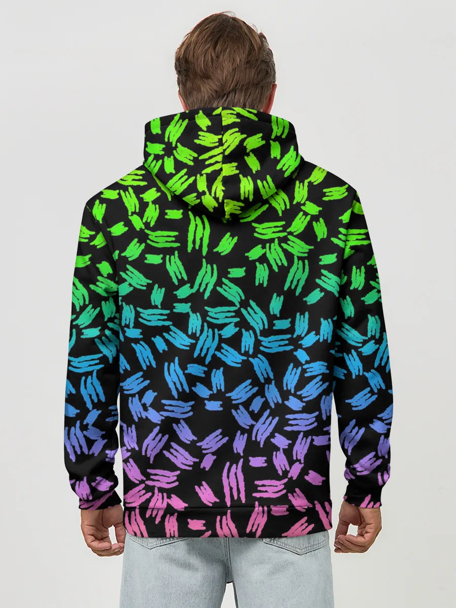 Худи мужской база хлопок / PATTERN MONSTER ENERGY